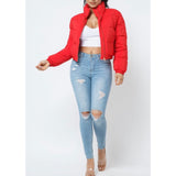 Bo$$ Type Puff Jacket (Matte Red)