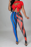 Exotic Leggings (Red/Blue)