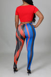 Exotic Leggings (Red/Blue)