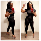Hold Tight Crop Top (Black)