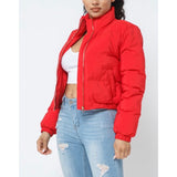Bo$$ Type Puff Jacket (Matte Red)