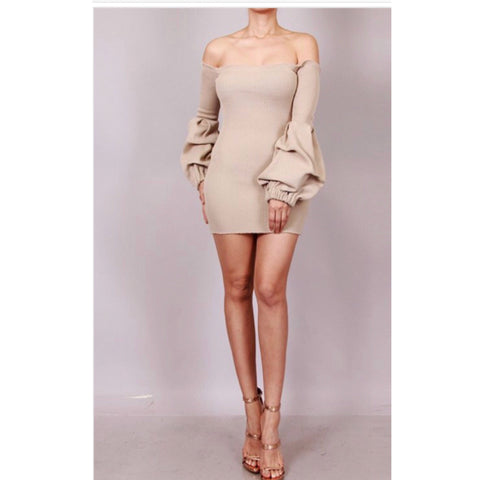 The Classy Dress “Tan”